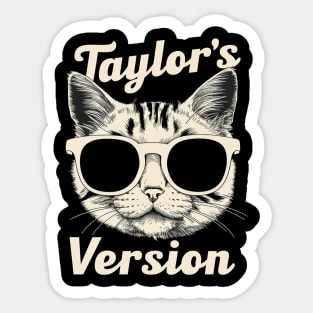 taylors cat version Sticker